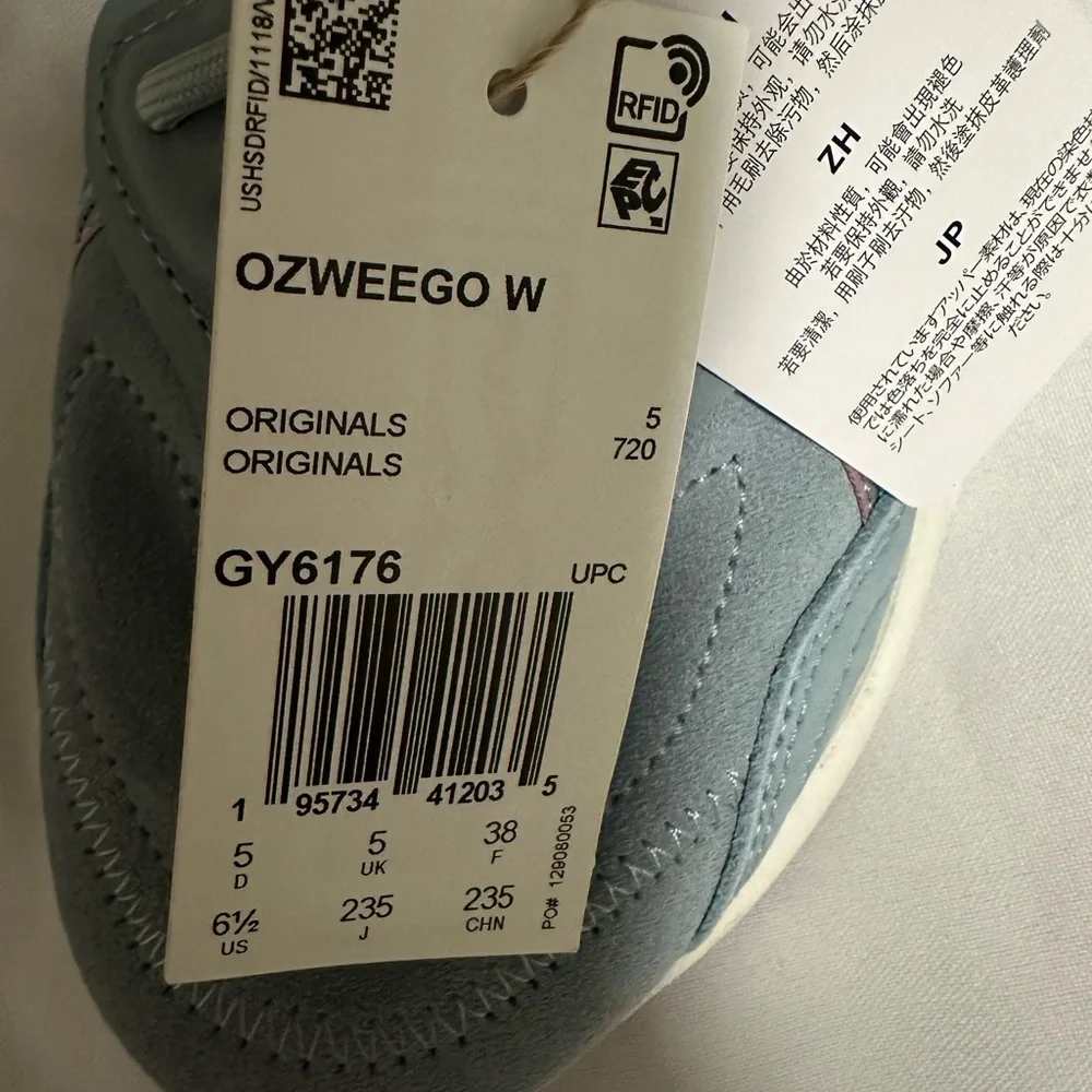 Adidas Women's ozweego Light Blue and Pink Sneakers size 6.5 - Picture 3 of 16